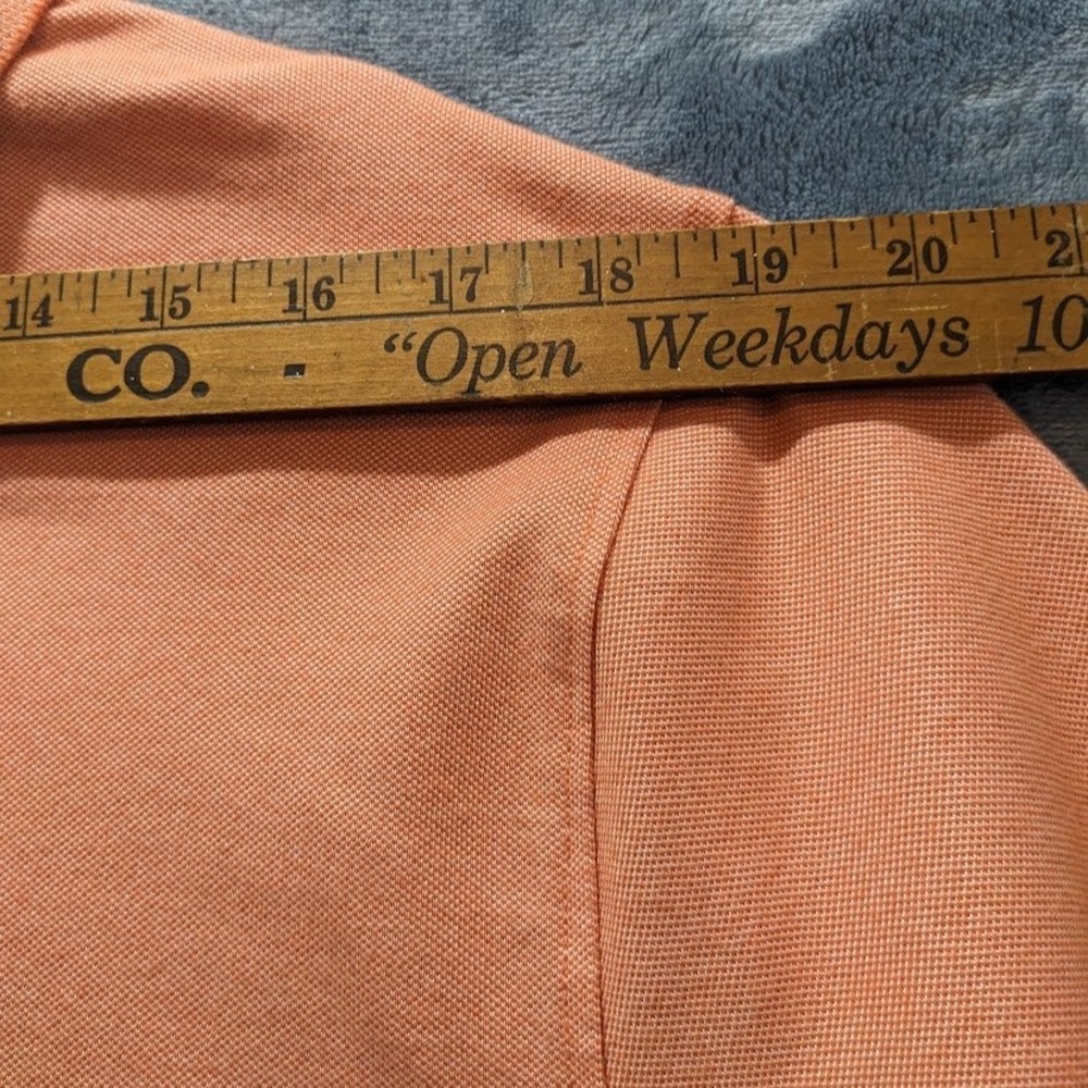 Member's Mark Mens Stretch Cotton Polo Shirt 2 Pack Black Coral Orange Large L - Picture 8 of 16